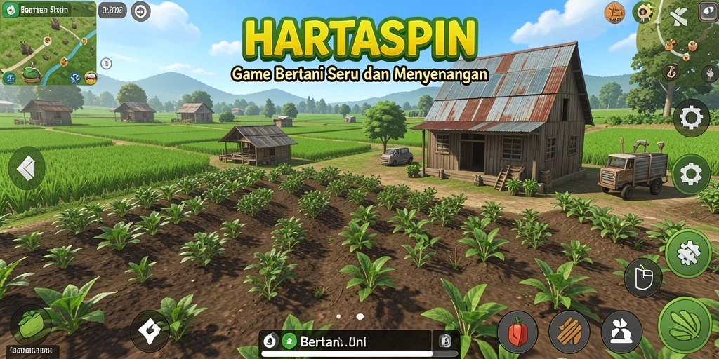 Tampilan antarmuka HARTASPIN yang menarik dan mudah digunakan.