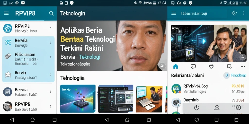 Antarmuka RPVIP8 yang menarik dan informatif.