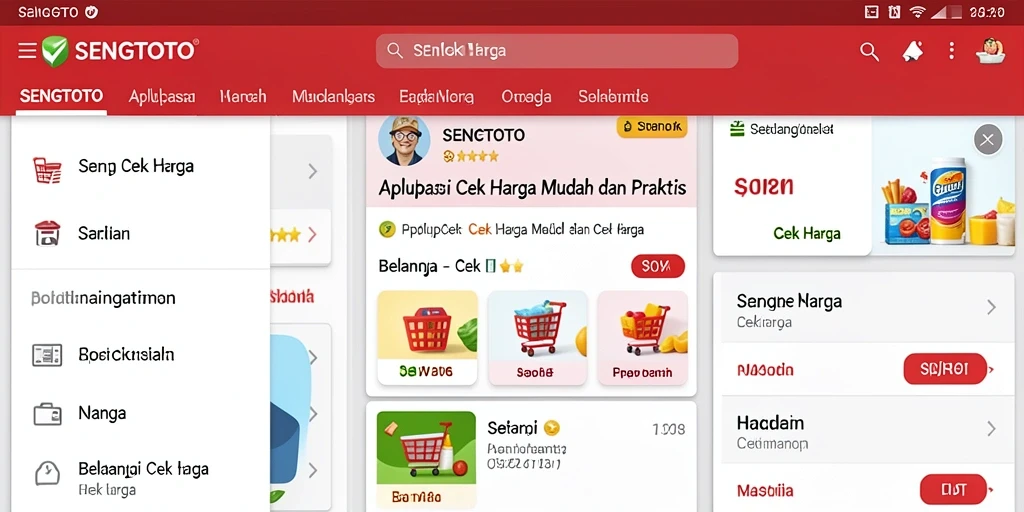Antarmuka pengguna SENGTOTO yang sederhana dan informatif.