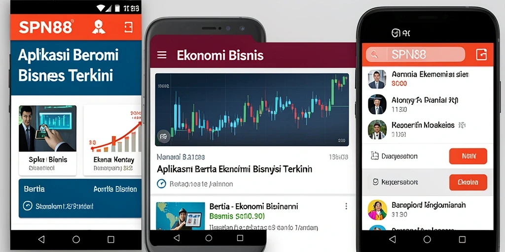 Antarmuka SPN88 yang sederhana dan informatif untuk berita Ekonomi Bisnis.