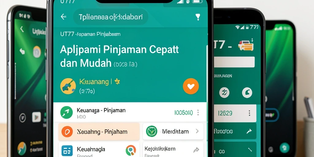 Antarmuka pengguna UT77 yang sederhana dan mudah digunakan.