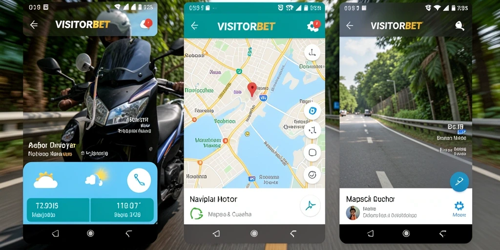 Antarmuka VISITORBET menampilkan peta dan informasi cuaca yang jelas.